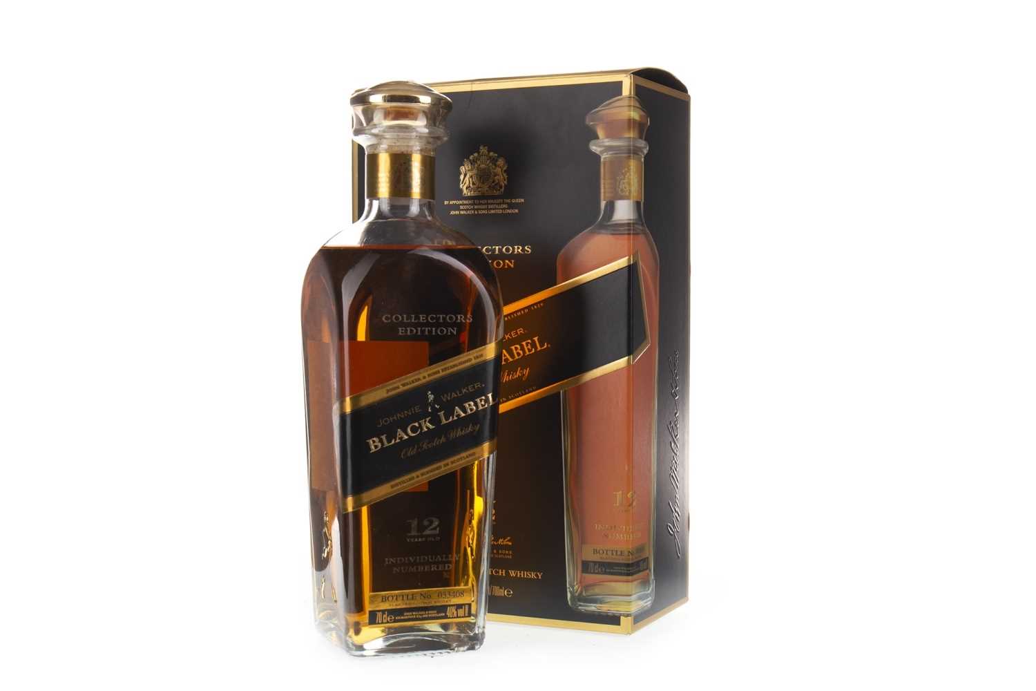 Lot 408 - JOHNNIE WALKER BLACK LABEL COLLECTORS EDITION AGED 12 YEARS