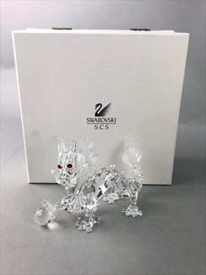 Lot 479 - A SWAROVSKI CRYSTAL FABULOUS CREATURES - THE DRAGON