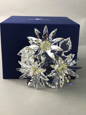 Lot 482 - A SWAROVSKI CRYSTAL SUNFLOWER GROUP