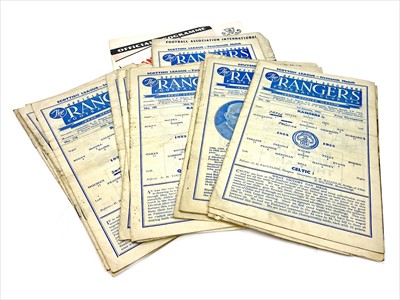 Lot 1747 - A LOT OF RANGERS F.C. PROGRAMMES DATING FROM 1955