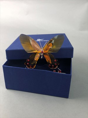 Lot 484 - A LOT OF THREE SWAROVSKI CRYSTAL MODELS OF BUTTERFLIES