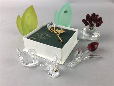 Lot 485 - A LOT OF SWAROVSKI  FLOWER AND OTHER MODELS