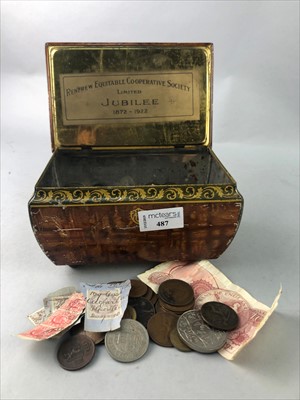 Lot 487 - A LOT OF COINS AND STAMPS