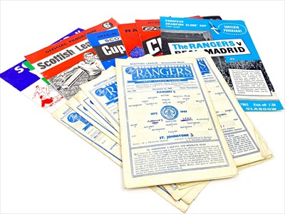 Lot 1755 - A LOT OF RANGERS F.C. PROGRAMMES DATING FROM 1963