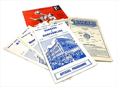 Lot 1757 - A LOT OF RANGERS F.C. PROGRAMMES DATING FROM 1965