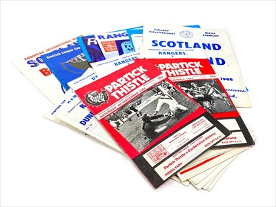 Lot 1758 - A LOT OF RANGERS F.C. PROGRAMMES DATING FROM 1966 ONWARDS