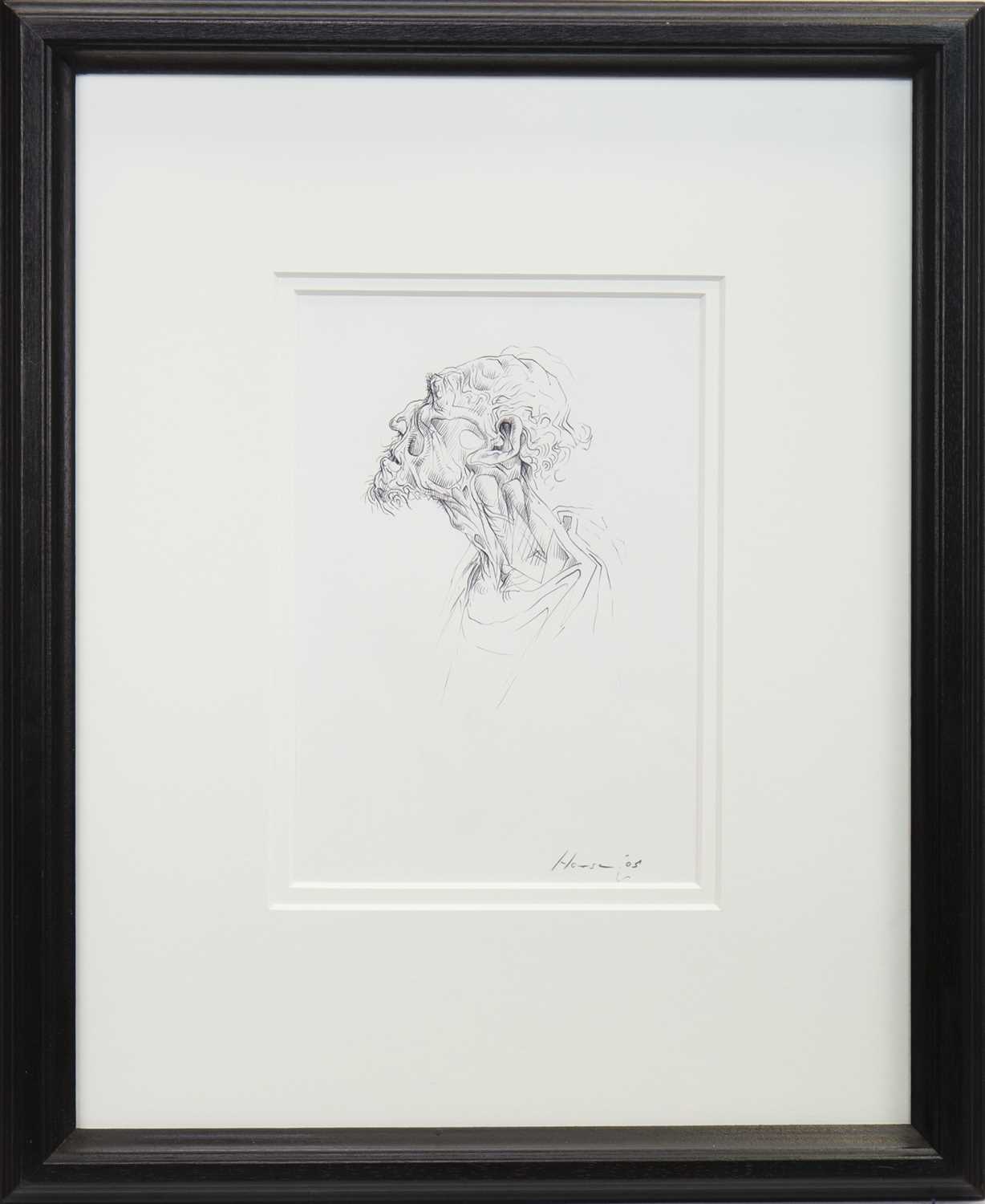 Lot 703 - DON QUIXOTE, AN INK BY PETER HOWSON