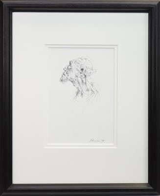Lot 703 - DON QUIXOTE, AN INK BY PETER HOWSON