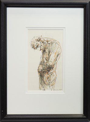 Lot 624 - SORROW, A MIXED MEDIA BY PETER HOWSON