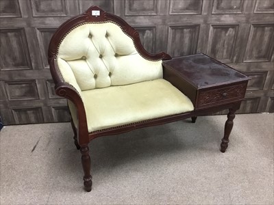 Lot 55 - A REPRODUCTION PHONE TABLE