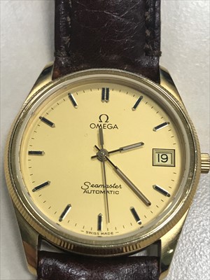 Lot 753 - A GENTLEMAN'S OMEGA AUTOMATIC WATCH