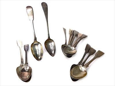 Lot 914 - A LOT OF SILVER SPOONS