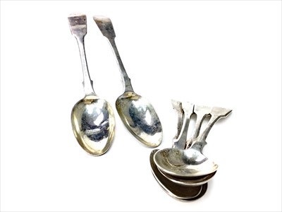 Lot 920 - EARLY TO MID 19TH CENTURY COMPOSITE SET OF SCOTTISH PROVINCIAL SILVER SPOONS