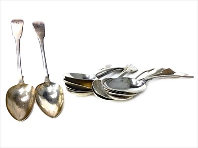 Lot 953 - A COMPOSITE SET OF SCOTTISH SILVER SPOONS