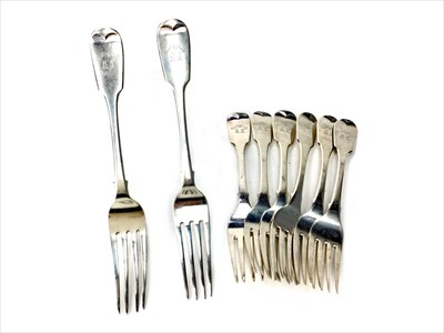 Lot 970 - A COMPOSITE SET OF EARLY TO MID 19TH CENTURY SCOTTISH SILVER FORKS