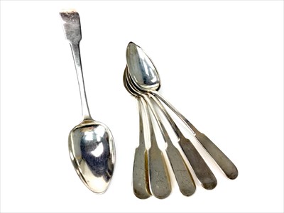 Lot 949 - A LOT OF SIX SCOTTISH PROVINCIAL SILVER SPOONS BY ROBERT KEAY