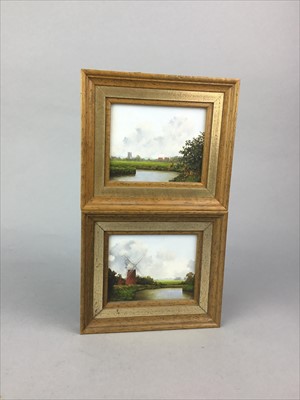 Lot 278 - WINDMILL BY THE RIVER, BY C.B TURNER AND ANOTHER