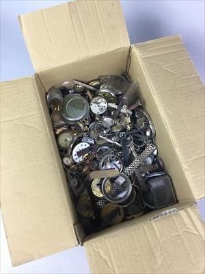 Lot 110 - A LOT OF WATCHES AND WATCH PARTS