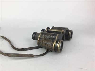 Lot 112 - A PAIR OF EARLY 20TH CENTURY ROSS OF LONDON BINOCULARS ALONG WITH OTHER LENSES