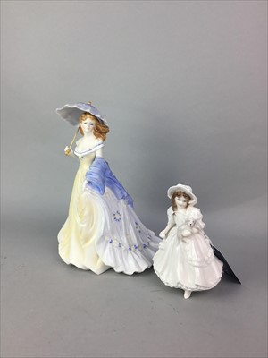 Lot 263 - A ROYAL WORCESTER FIGURE OF 'CHARLOTTE' AND OTHER FIGURES