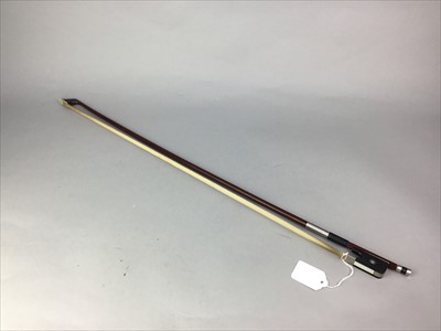 Lot 72 - A CELLO BOW AND A VIOLIN BOW