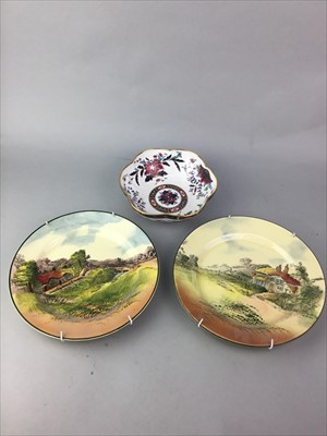 Lot 331 - A ROYAL WORCESTER 'PRINCE REGENT' BOWL AND OTHER CERAMICS