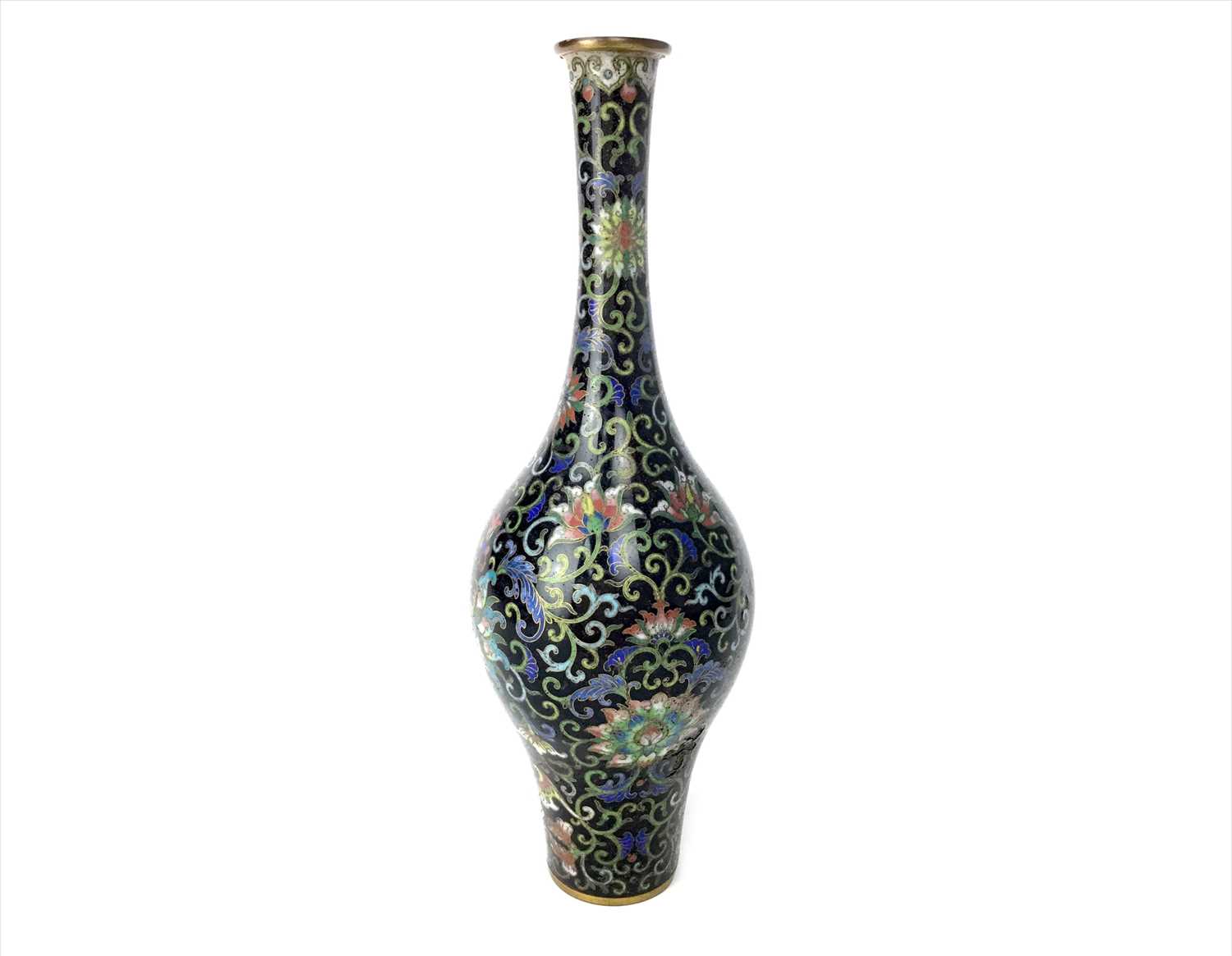 Lot 1151 - A LATE 19TH CENTURY CHINESE CLOISONNE VASE