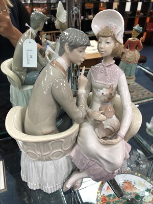 Lot 91 - A LLADRO GROUP OF SWEETHEARTS