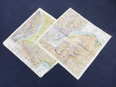 Lot 176 - TWO DOUBLE SIDED MAPS OF EUROPE ON SILK