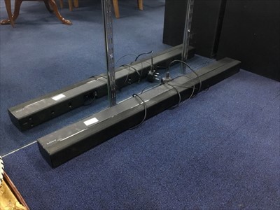 Lot 163 - A SONY SOUNDBAR WITH SUBWOOFER AND REMOTE CONTROL