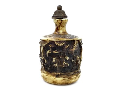 Lot 1191 - AN EARLY 20TH CENTURY CHINESE IVORY SNUFF BOTTLE
