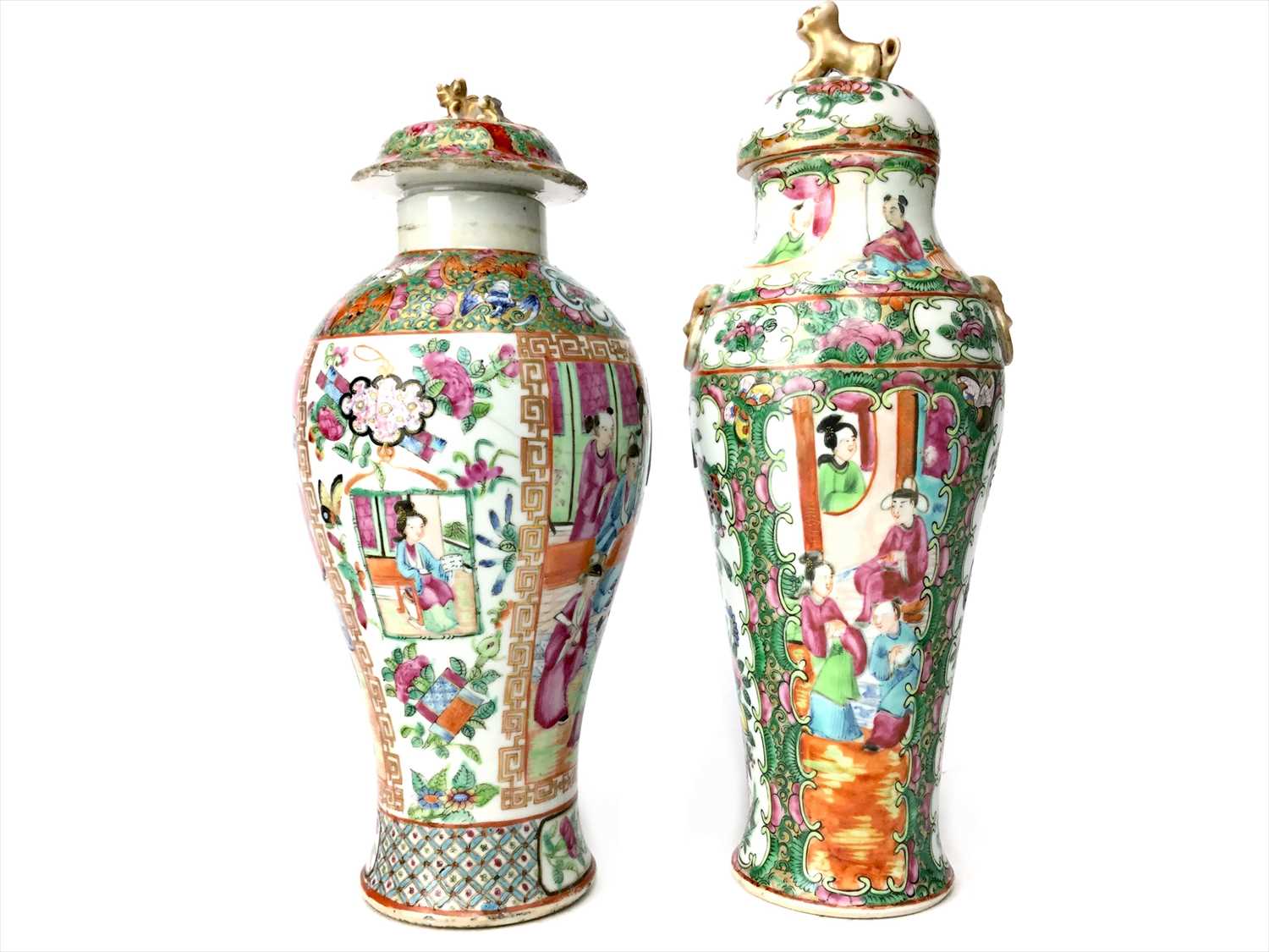 Lot 990 - AN EARLY 20TH CENTURY CHINESE FAMILLE ROSE LIDDED JAR