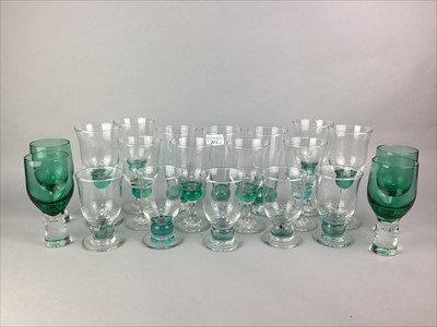 Lot 272 - A LOT OF COLOURED GLASS DRINKING GLASSES AND OTHER GLASSWARE