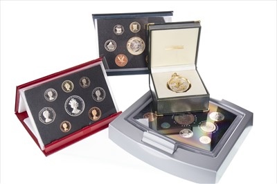 Lot 23 - A LOT OF COIN SETS AND A COIN WATCH