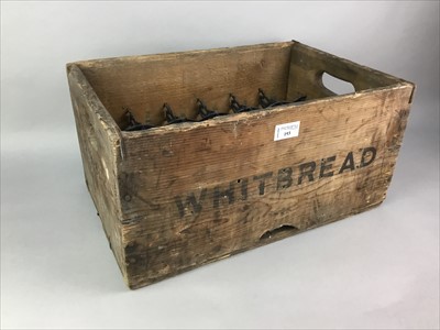 Lot 193 - A WHITBREAD WOODEN CRATE