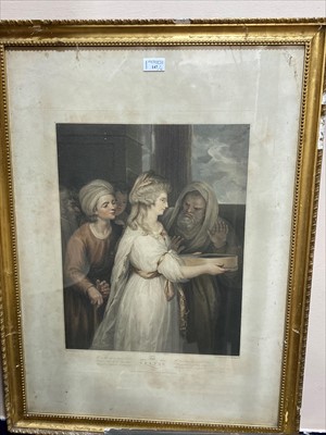 Lot 147 - THE VESTAL, AFTER SIR JOSHUA REYNOLDS, AN ENGRAVING AND FIVE OTHERS