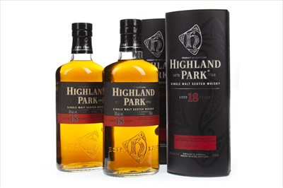 Lot 60 - TWO BOTTLES OF HIGHLAND PARK AGED 18 YEARS