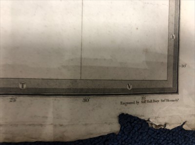 Lot 167 - A COLOUR ENGRAVING AFTER I CLARK AND FOUR 19TH CENTURY MAPS OF PERTHSHIRE