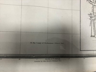 Lot 167 - A COLOUR ENGRAVING AFTER I CLARK AND FOUR 19TH CENTURY MAPS OF PERTHSHIRE