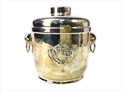 Lot 1355 - A 1970S CHRISTIAN DIOR SILVER PLATED ICE BUCKET