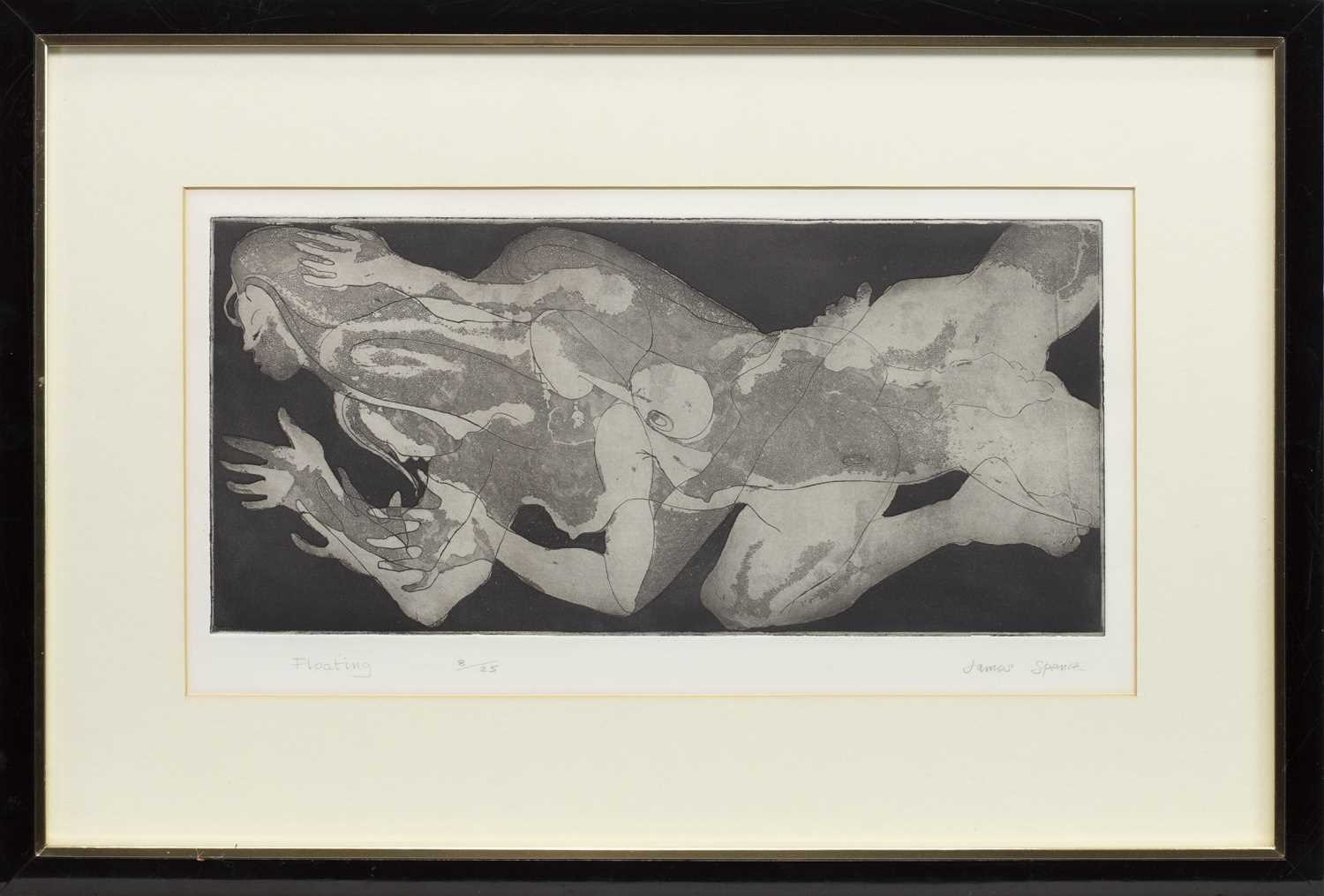 Lot 407 - FLOATING, AN ETCHING BY JAMES SPENCE