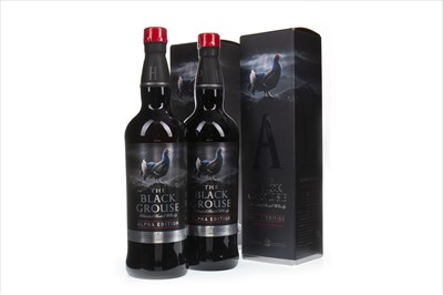 Lot 404 - TWO BOTTLES OF BLACK GROUSE ALPHA EDITION