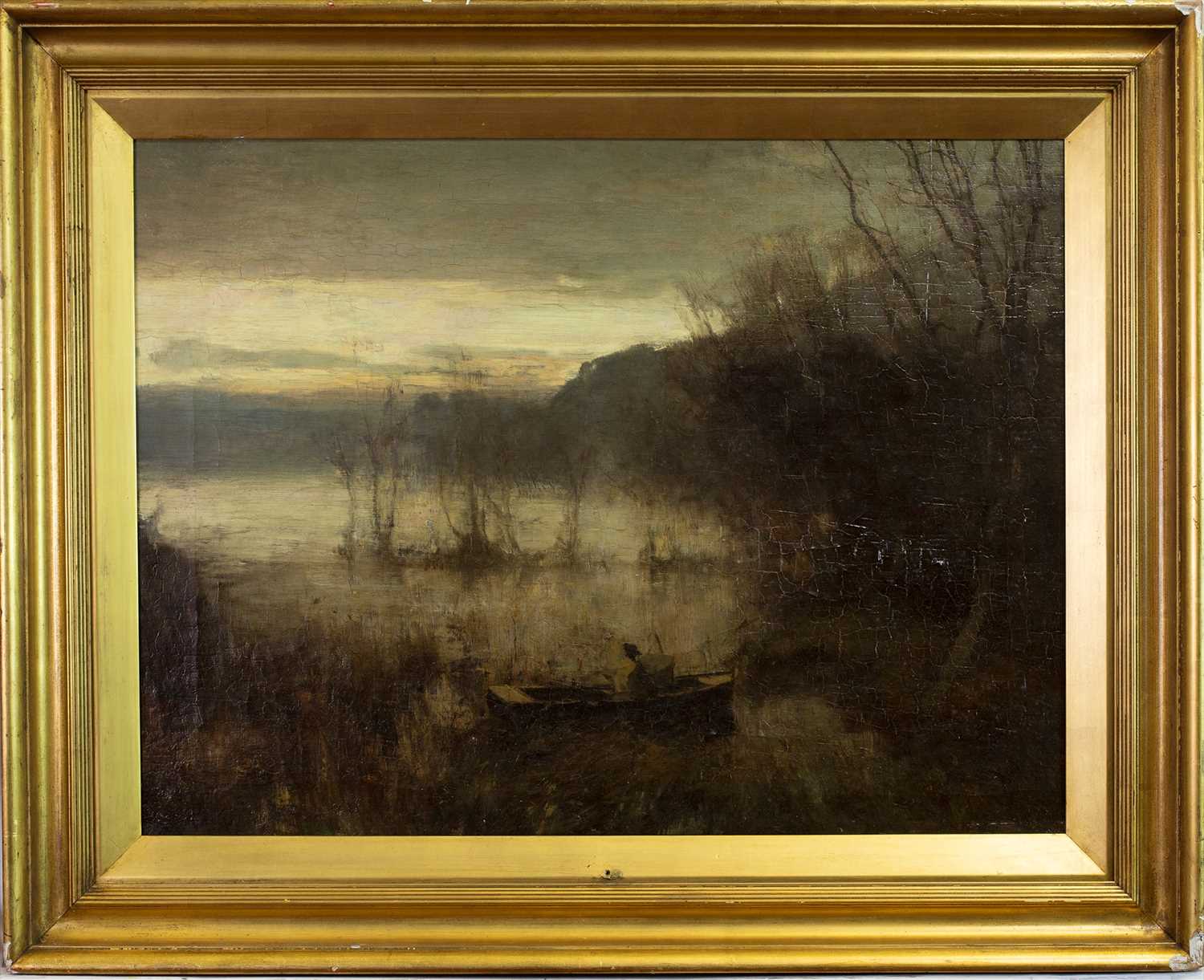 Lot 29 - THE PEEP OF THE DAY, AN OIL BY DAVID FARQUHARSON