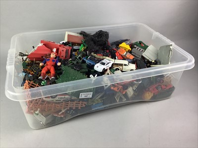 Lot 105 - A LOT OF DIE-CAST VEHICLES AND OTHER VINTAGE TOYS