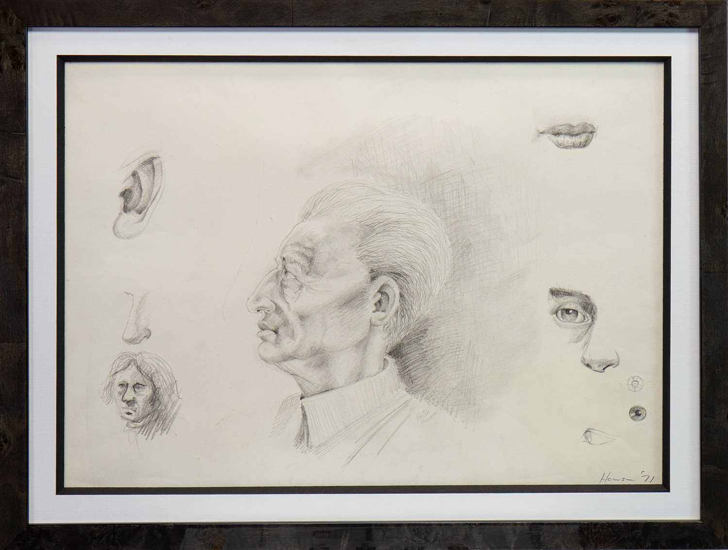 Lot 634 - VARIOUS EARLY STUDIES IN PENCIL, BY PETER HOWSON