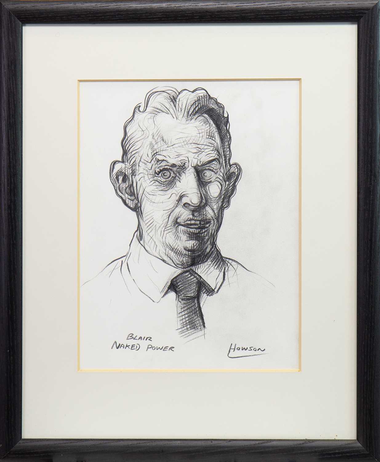 Lot 666 - BLAIR: NAKED POWER, A PENCIL SKETCH BY PETER