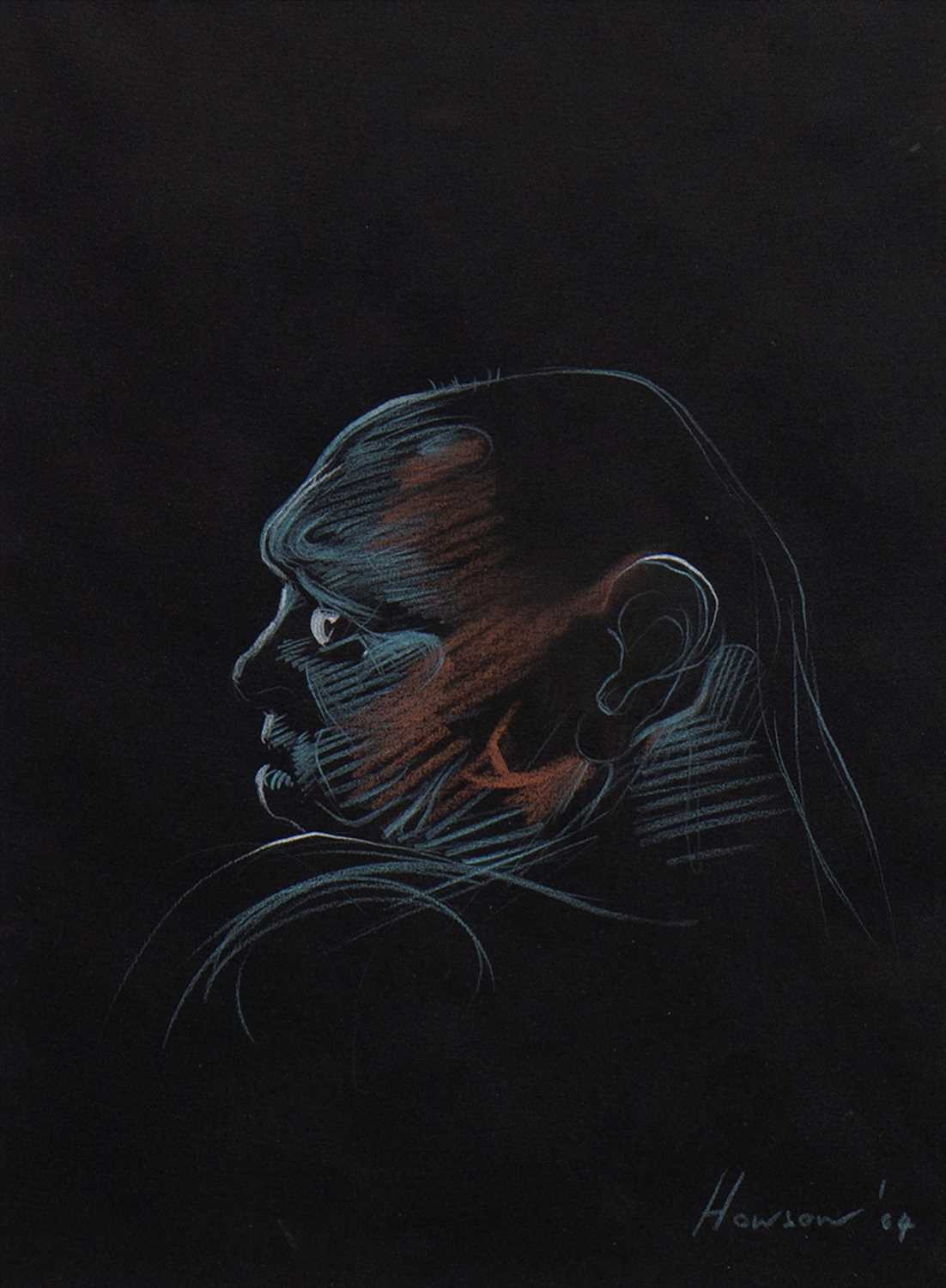 Lot 615 THE SHADOW, A PASTEL BY PETER HOWSON
