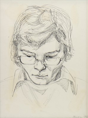 Lot 164 - BOY A, AN EARLY BIRO SKETCH BY PETER HOWSON