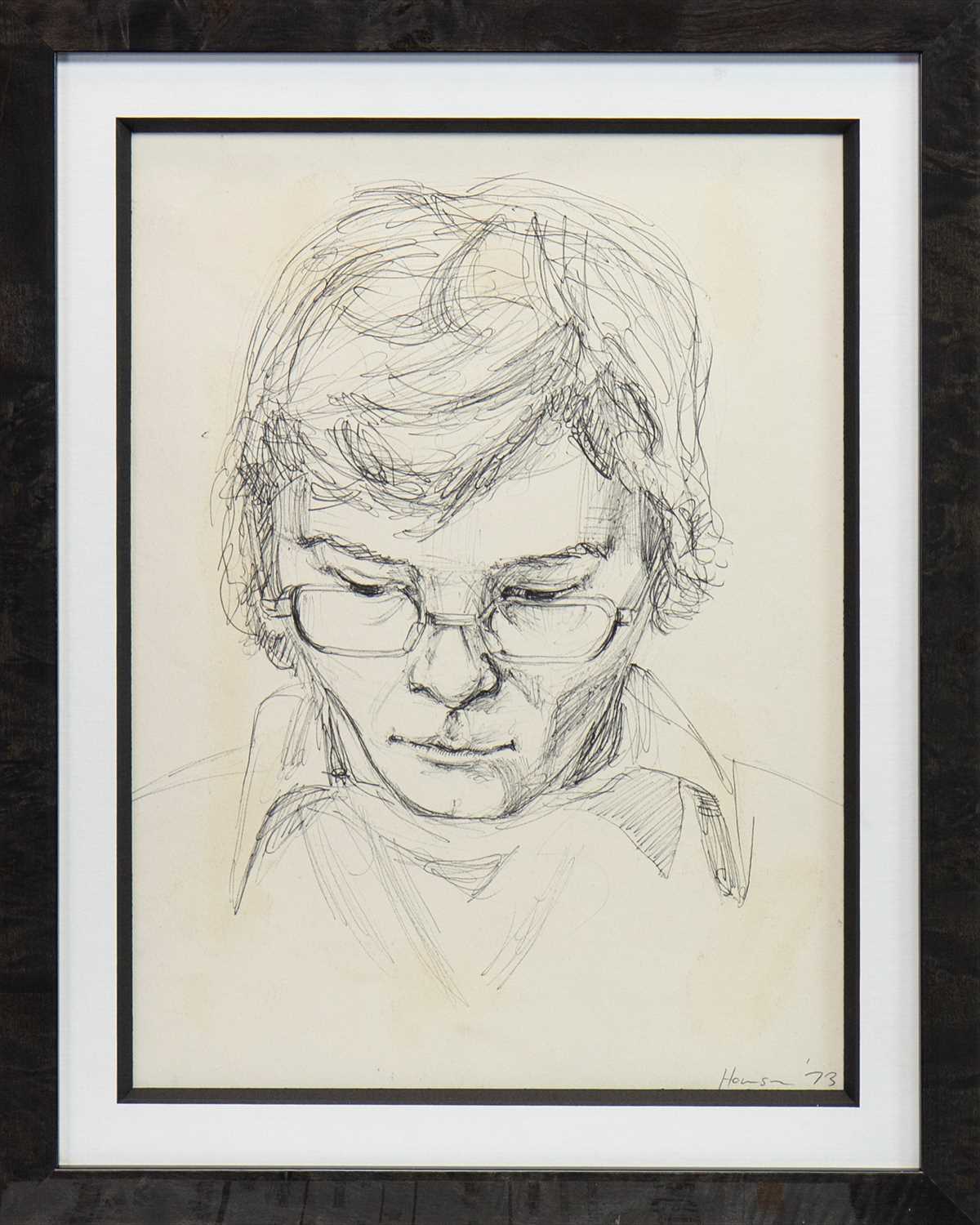 Lot 164 - BOY A, AN EARLY BIRO SKETCH BY PETER HOWSON