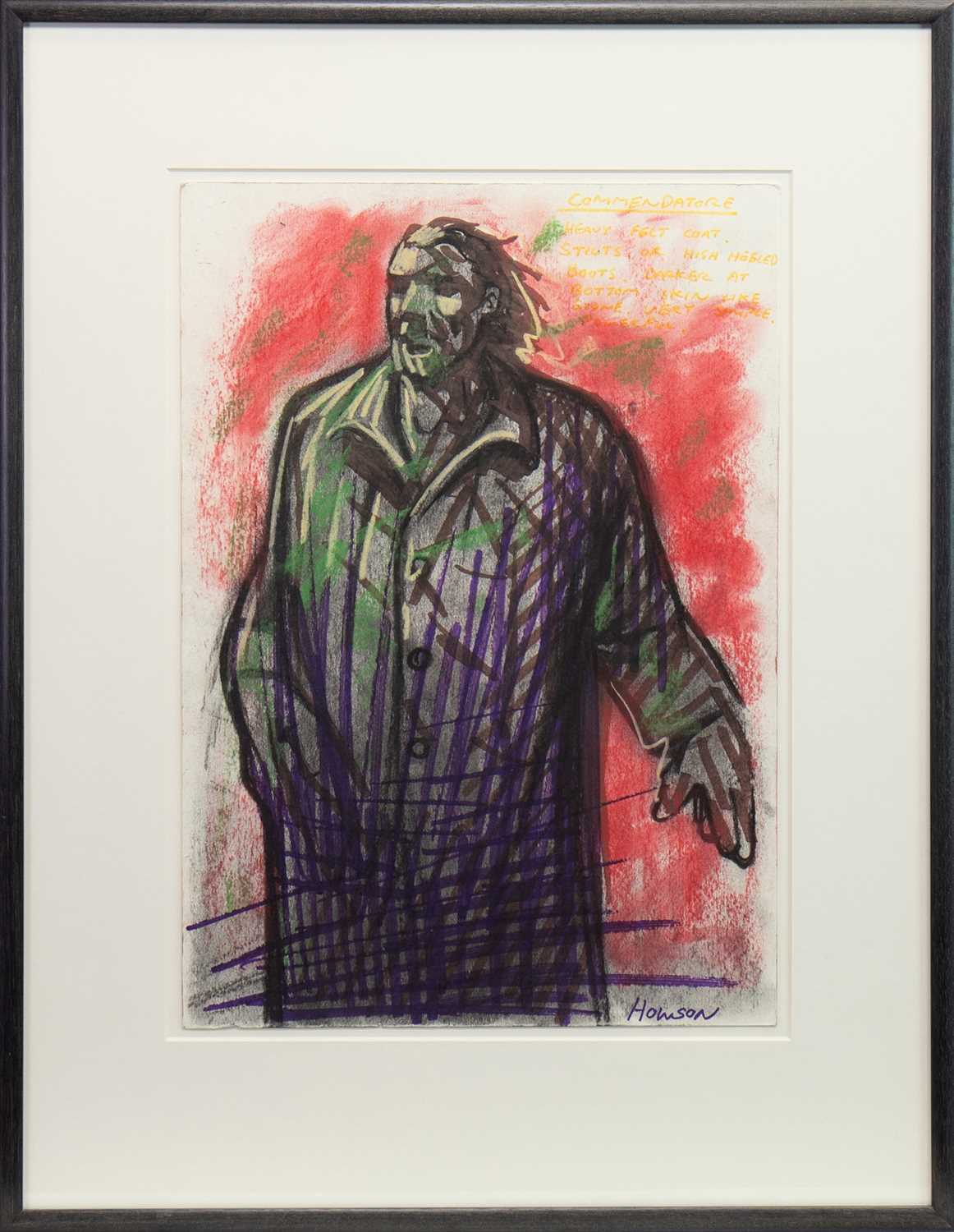 Lot 612 COMMENDATORE B (DON GIOVANNI), A PASTEL BY